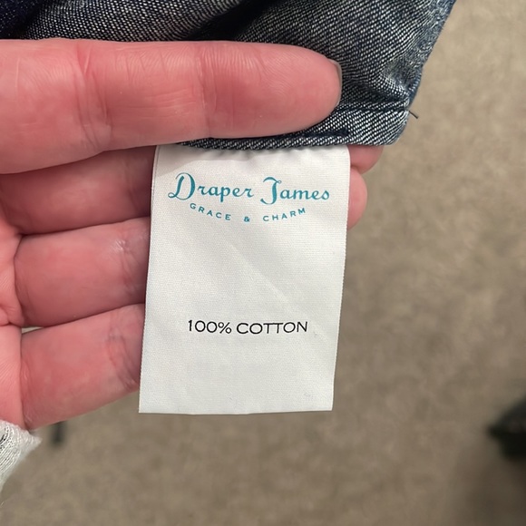 Draper James Chambray Ruffle Shift - Picture 6 of 7